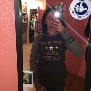 Hollister long sleeve-open back